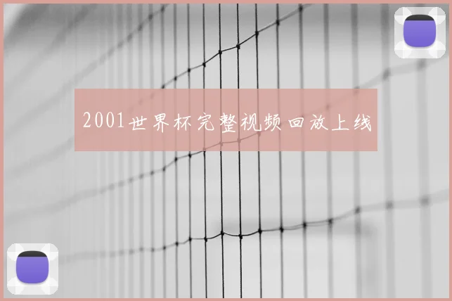 2001世界杯完整视频回放上线