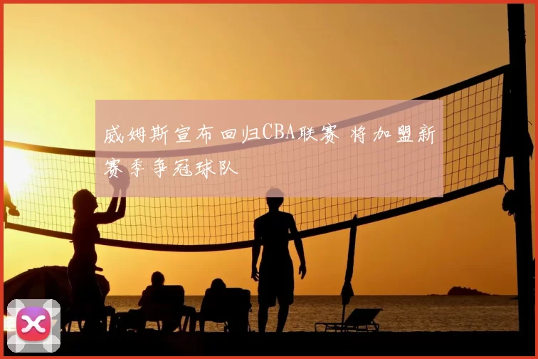 威姆斯宣布回归CBA联赛 将加盟新赛季争冠球队